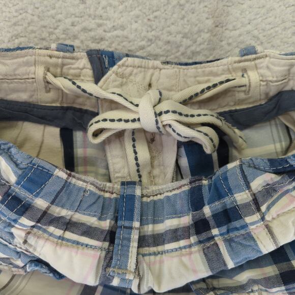 Abercrombie & Fitch Plaid Shorts Men's 28 100% Cotton Button Fly Bermuda Cargo - Picture 6 of 6